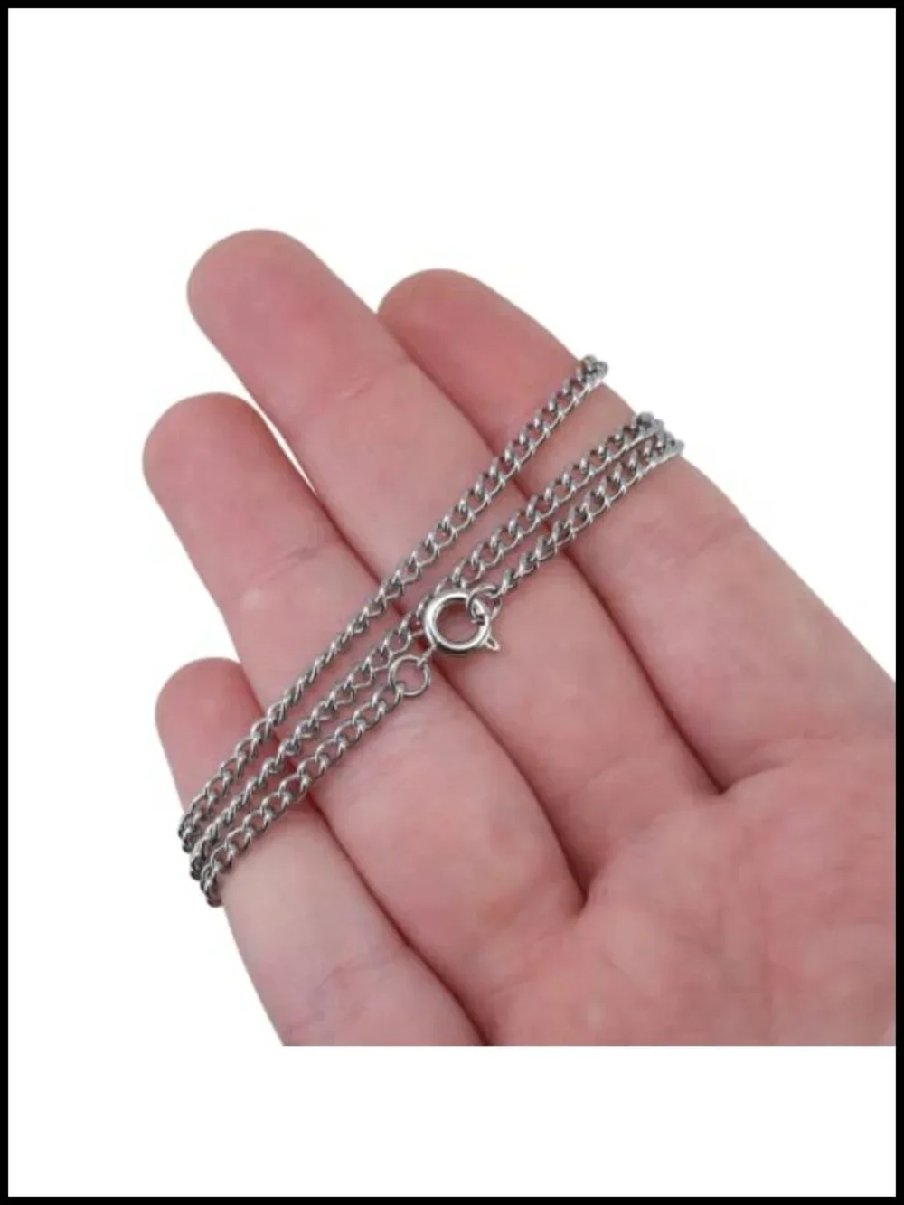 Stainless Steel Cable Chain for Jewelry Making, 18